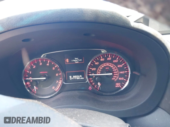 2017 Subaru WRX z VIN JF1VA1B69H9828314, wystawiony jako IAAI lot #41963855 z przebiegiem 77 798 mil mil oraz . Historia ofert i sprzedaży dostępna na DreamBid. Obrazek 7.