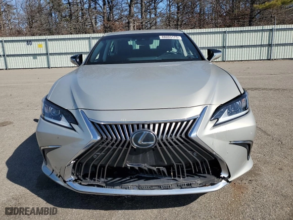 2020 Lexus ES with VIN 58ADZ1B10LU057996, listed as a Copart auction lot 48693175 with 51,145 mi miles and Salvage Title. Bid and sale history available at carsss.com. Image 5.
