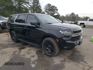 2021 Chevrolet Tahoe Commercial with VIN 1GNSCLED8MR450579, listed as a Copart auction lot 47252075 with 67,917 mi miles and Salvage title. Bid and sale history available at DreamBid. Image 4.