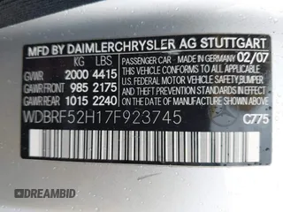 2007 Mercedes-Benz C 230 Sport с VIN WDBRF52H17F923745, выставлен на аукционе IAAI как лот 42195443 с пробегом 163 999 миль миль и . История ставок и продаж доступна на DreamBid. Изображение 9.