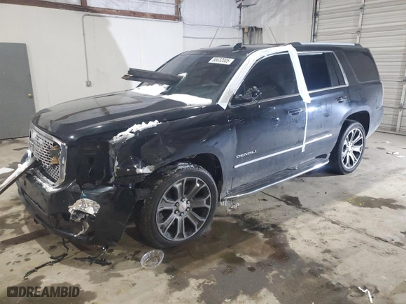 2017 GMC Yukon Denali with VIN 1GKS2CKJ0HR312311, listed as a Copart auction lot 88632005 with 0 mi miles and Salvage Title. Bid and sale history available at carsss.com. Image 1.