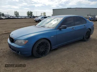 2007 BMW 7 Series 750i with VIN WBAHL83517DT08424, listed as a Copart auction lot 64487305 with 213,481 mi miles and Salvage title. Bid and sale history available at DreamBid. Image 1.
