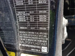 2020 Land Rover Range Rover Evoque SE z VIN SALZP2FX1LH073587, wystawiony jako IAAI lot #42041227 z przebiegiem 44 242 mil mil oraz . Historia ofert i sprzedaży dostępna na DreamBid. Obrazek 9.
