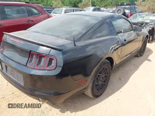 2013 Ford Mustang V6 with VIN 1ZVBP8AM4D5243305, listed as a IAAI auction lot 42162203 with 141,196 mi miles and . Bid and sale history available at DreamBid. Image 4.