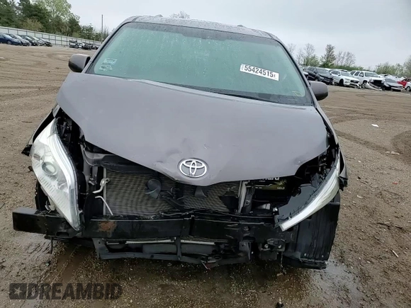 2015 Toyota Sienna XLE with VIN 5TDYK3DC9FS552119, listed as a Copart auction lot 55424515 with 108,307 mi miles and Salvage title. Bid and sale history available at DreamBid. Image 15.