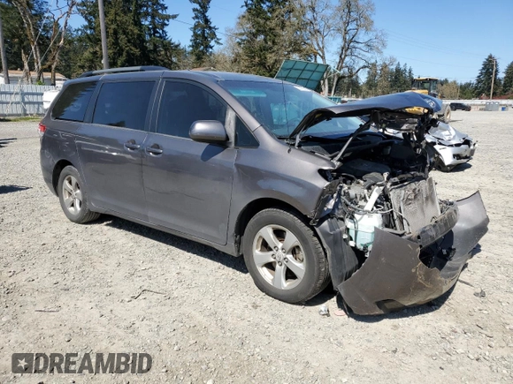 2012 Toyota Sienna LE AAS with VIN 5TDKK3DC4CS248181, listed as a Copart auction lot 53475865 with 124,492 mi miles and Salvage Title. Bid and sale history available at carsss.com. Image 4.