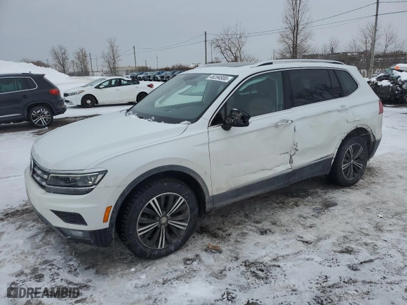 2018 Volkswagen Tiguan SEL Premium with VIN 3VV4B7AX9JM095142, listed as a Copart auction lot 46294955 with 138,852 mi miles and Salvage Title. Bid and sale history available at carsss.com. Image 1.