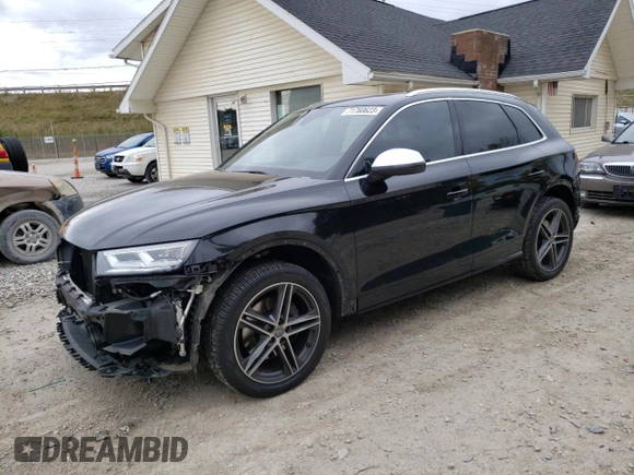 2020 Audi SQ5 Premium Plus with VIN WA1B4AFY6L2069701, listed as a Copart auction lot 71760623 with 56,037 mi miles and . Bid and sale history available at DreamBid. Image 1.