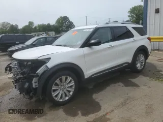 2022 Ford Explorer Limited z VIN 1FMSK7FH3NGA24327, wystawiony jako Copart lot #51821525 z przebiegiem 49 703 mil mil oraz Szkoda całkowita • Salvage title. Historia ofert i sprzedaży dostępna na DreamBid. Obrazek 1.