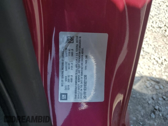 2014 Chevrolet Camaro LT z VIN 2G1FF1E31E9271236, wystawiony jako Copart lot #58448395 z przebiegiem 85 553 mil mil oraz Szkoda całkowita • Salvage title. Historia ofert i sprzedaży dostępna na DreamBid. Obrazek 12.
