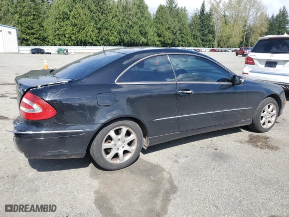2003 Mercedes-Benz CLK-Class 3.2L with VIN WDBTJ65J53F049161, listed as a Copart auction lot 52957595 with 211,430 mi miles and Salvage Title. Bid and sale history available at carsss.com. Image 3.
