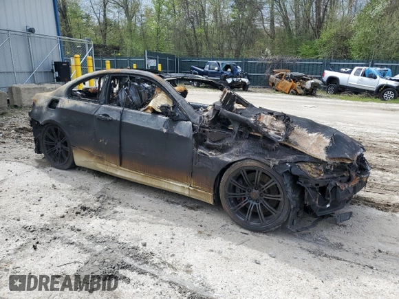 2008 BMW 3 Series M3 with VIN WBSWD93508PY39068, listed as a Copart auction lot 52509325 with Not provided miles and Salvage title. Bid and sale history available at DreamBid. Image 4.