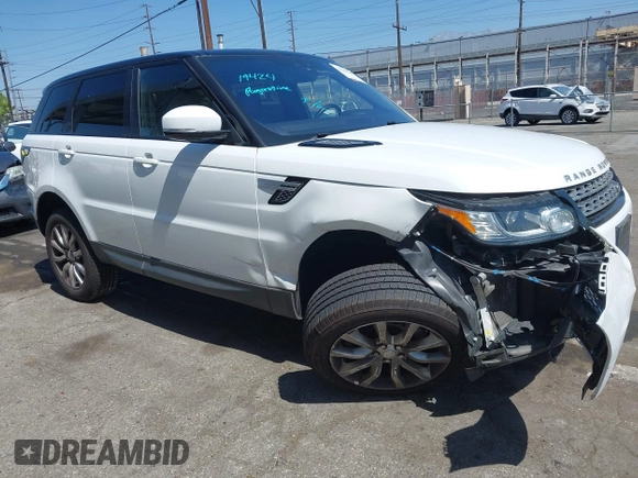 2017 Land Rover Range Rover Sport HSE with VIN SALWR2FV8HA677553, listed as a IAAI auction lot 42248695 with 68,608 mi miles and . Bid and sale history available at DreamBid. Image 1.