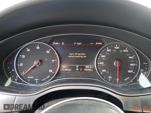2016 Audi A6 Premium Plus with VIN WAUFGAFC3GN003126, listed as a Copart auction lot 52024885 with 146,152 mi miles and Salvage Title. Bid and sale history available at DreamBid. Image 9.