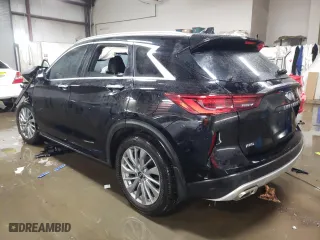 2024 Infiniti QX50 LUXE with VIN 3PCAJ5BB3RF105031, listed as a Copart auction lot 89322605 with 12,009 mi miles and Salvage Title. Bid and sale history available at carsss.com. Image 2.