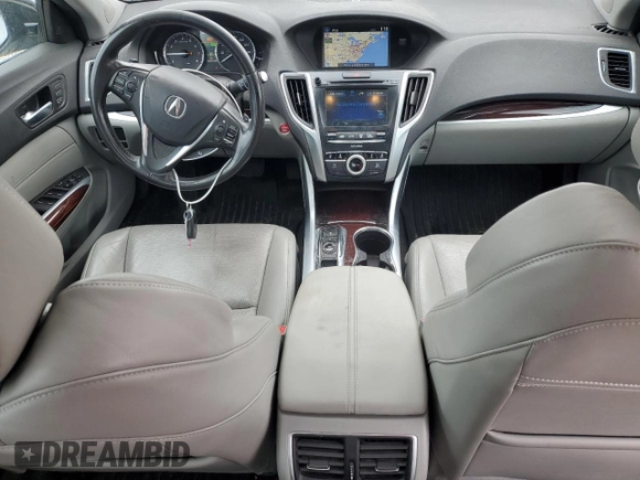 2015 Acura TLX Technology with VIN 19UUB2F56FA024754, listed as a Copart auction lot 57663145 with 146,674 mi miles and Salvage title. Bid and sale history available at DreamBid. Image 8.