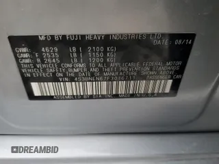 2015 Subaru Legacy 3.6R Limited with VIN 4S3BNEN67F3016711, listed as a Copart auction lot 48040025 with 0 mi miles and Salvage Title. Bid and sale history available at carsss.com. Image 13.
