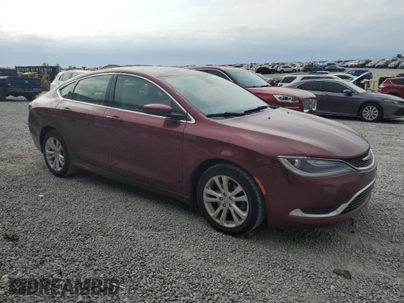 2015 Chrysler 200 Limited with VIN 1C3CCCAB1FN543332, listed as a Copart auction lot 52800655 with 119,613 mi miles and Salvage title. Bid and sale history available at DreamBid. Image 4.