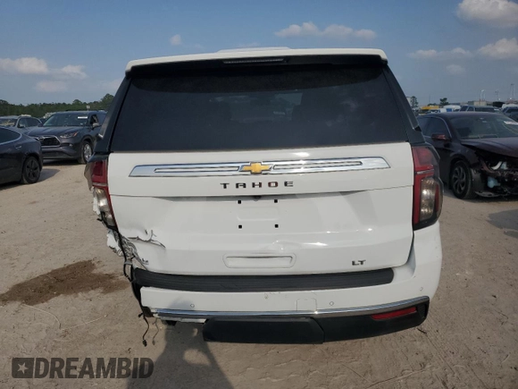 2021 Chevrolet Tahoe LT with VIN 1GNSCNKD5MR402845, listed as a Copart auction lot 51485385 with 68,369 mi miles and Salvage title. Bid and sale history available at DreamBid. Image 6.