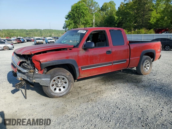 2005 Chevrolet Silverado 1500 Z71 z VIN 1GCEK19B15Z109922, wystawiony jako Copart lot #51822285 z przebiegiem Nie podano mil oraz Szkoda całkowita • Salvage title. Historia ofert i sprzedaży dostępna na DreamBid. Obrazek 1.
