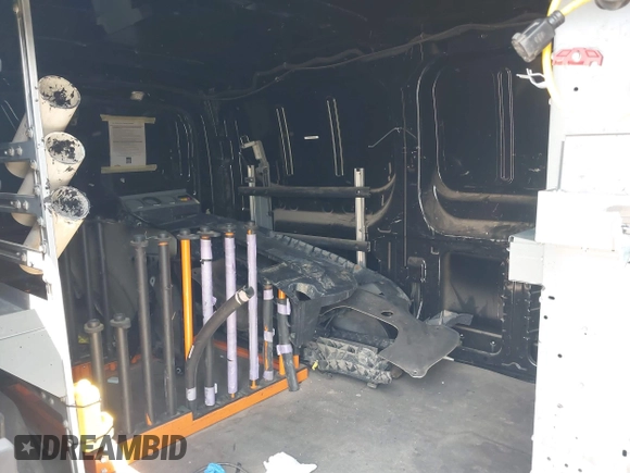 2018 Ford Transit with VIN 1FTYE1YM6JKA38498, listed as a IAAI auction lot 42522740 with 117,220 mi miles and . Bid and sale history available at DreamBid. Image 8.
