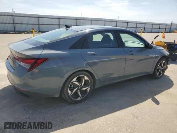 2023 Hyundai Elantra SEL with VIN KMHLS4AGXPU431938, listed as a Copart auction lot 52345275 with 31,783 mi miles and Salvage Title. Bid and sale history available at DreamBid. Image 3.