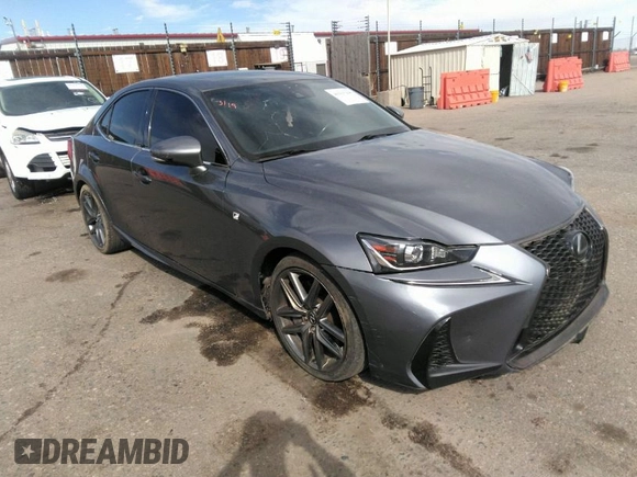 2017 Lexus IS with VIN JTHCM1D24H5019828, listed as a IAAI auction lot 41915496 with 63,948 mi miles. Bid and sale history available at carsss.com. Image 1.