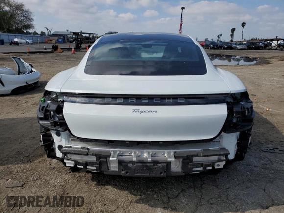 2024 Porsche Taycan with VIN WP0AA2Y1XRSA12641, listed as a Copart auction lot 44576355 with 4,449 mi miles and Salvage Title. Bid and sale history available at DreamBid. Image 6.