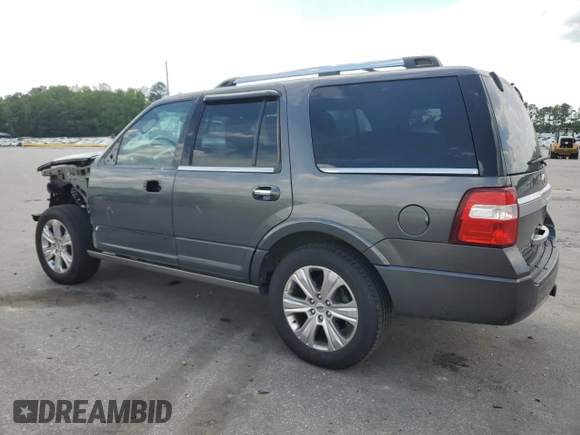 2015 Ford Expedition Platinum with VIN 1FMJU1LT1FEF00504, listed as a Copart auction lot 55325875 with 133,336 mi miles and Salvage title. Bid and sale history available at DreamBid. Image 2.