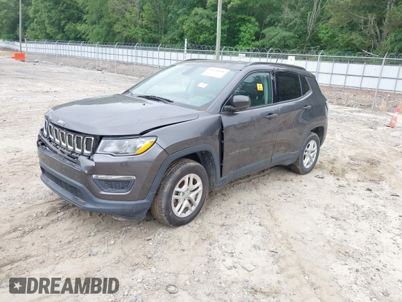 2018 Jeep Compass Sport with VIN 3C4NJCAB0JT335333, listed as a IAAI auction lot 42231636 with Not provided miles and . Bid and sale history available at DreamBid. Image 2.