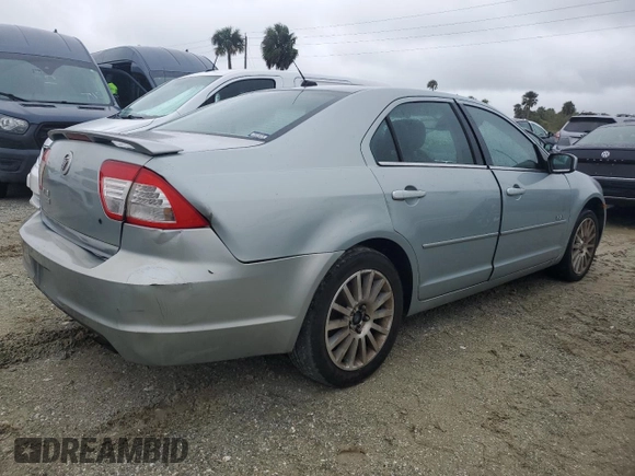 2007 Mercury Milan Premier with VIN 3MEHM08Z67R626333, listed as a Copart auction lot 74704054 with 0 mi miles and Salvage Title. Bid and sale history available at carsss.com. Image 3.