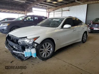 2016 Infiniti Q50 3.0t Premium with VIN JN1EV7AP6GM300482, listed as a Copart auction lot 49346165 with 60,743 mi miles and Salvage Title. Bid and sale history available at carsss.com. Image 1.