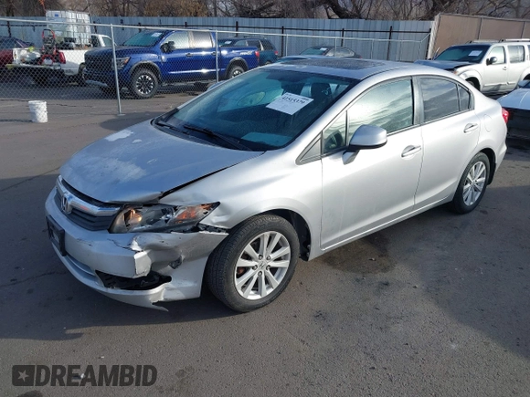 2012 Honda Civic EX with VIN 19XFB2F84CE388245, listed as a IAAI auction lot 41515379 with 228,519 mi miles and . Bid and sale history available at DreamBid. Image 2.