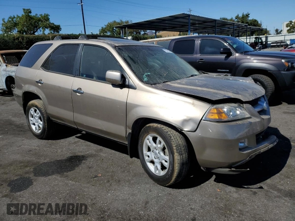 2006 Acura MDX Touring w/Navi with VIN 2HNYD18856H514318, listed as a Copart auction lot 73529634 with 152,741 mi miles and Salvage Title. Bid and sale history available at carsss.com. Image 4.