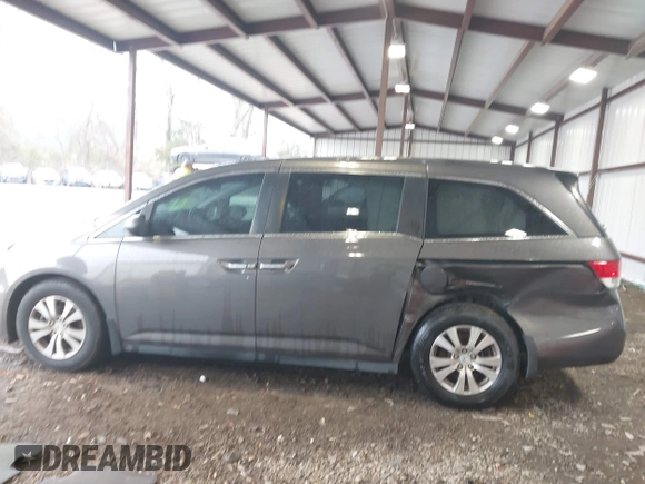 2014 Honda Odyssey EX-L with VIN 5FNRL5H6XEB060090, listed as a IAAI auction lot 41625571 with 112,762 mi miles and . Bid and sale history available at carsss.com. Image 14.