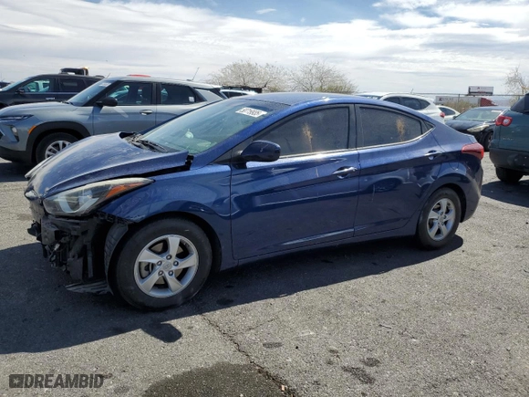 2015 Hyundai Elantra SE with VIN 5NPDH4AE9FH572286, listed as a Copart auction lot 50719935 with 164,132 mi miles and Salvage Title. Bid and sale history available at carsss.com. Image 1.