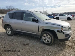 2015 Jeep Compass Sport with VIN 1C4NJCBA9FD104823, listed as a Copart auction lot 43799545 with 101,650 mi miles and Salvage Title. Bid and sale history available at carsss.com. Image 4.