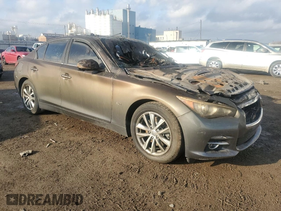 2017 Infiniti Q50 Premium with VIN JN1EV7ARXHM831042, listed as a Copart auction lot 55333025 with Not Provided miles and Clean Title. Bid and sale history available at DreamBid. Image 4.