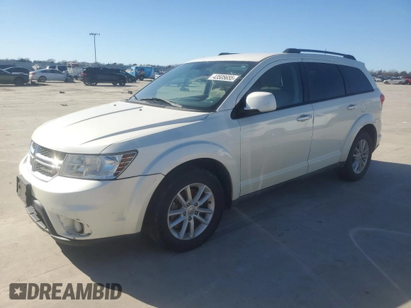 2013 Dodge Journey SXT with VIN 3C4PDCBB7DT594646, listed as a Copart auction lot 43505655 with 156,558 mi miles and Clean Title. Bid and sale history available at carsss.com. Image 1.