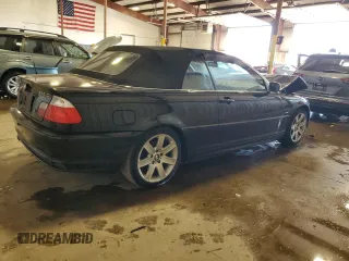 2002 BMW 3 Series 325Ci with VIN WBABS334X2PG87677, listed as a Copart auction lot 48860095 with Not Provided miles and Salvage Title. Bid and sale history available at DreamBid. Image 3.