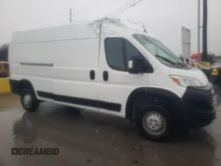 2024 Ram ProMaster Cargo Tradesman with VIN 3C6LRVDG6RE114782, listed as a Copart auction lot 43402665 with 9,610 mi miles and Salvage Title. Bid and sale history available at DreamBid. Image 4.