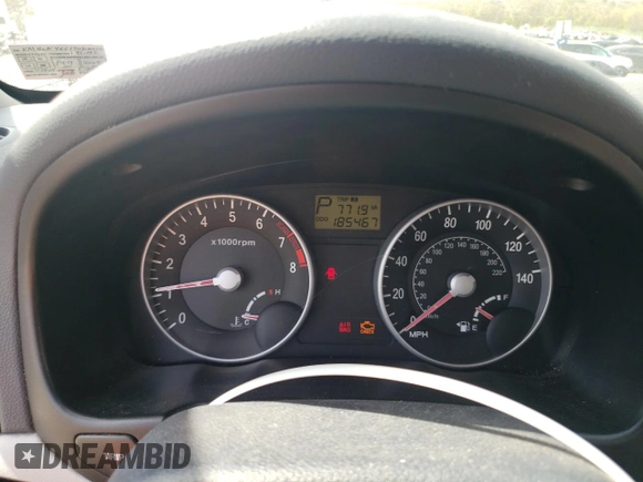 2007 Hyundai Accent GLS with VIN KMHCN46C17U108018, listed as a Copart auction lot 55632095 with 185,467 mi miles and Salvage title. Bid and sale history available at DreamBid. Image 9.