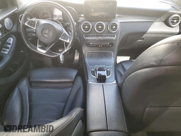 2018 Mercedes-Benz GLC with VIN WDC0G4KB8JV070619, listed as a Copart auction lot 48543395 with 125,689 mi miles and Salvage Title. Bid and sale history available at carsss.com. Image 8.