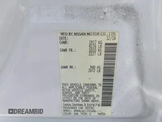 2017 Nissan Altima SR with VIN 1N4AL3AP0HN330976, listed as a IAAI auction lot 42378743 with 36,959 mi miles and . Bid and sale history available at DreamBid. Image 9.