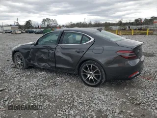 2023 Genesis G70 2.0T with VIN KMTG34TA7PU124188, listed as a Copart auction lot 48004345 with 30,599 mi miles and Salvage Title. Bid and sale history available at carsss.com. Image 2.