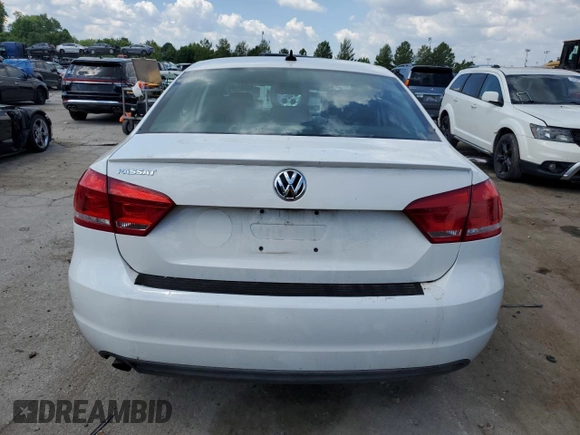2013 Volkswagen Passat Wolfsburg Edition with VIN 1VWAH7A35DC140531, listed as a Copart auction lot 63441455 with 135,946 mi miles and Salvage title. Bid and sale history available at DreamBid. Image 6.