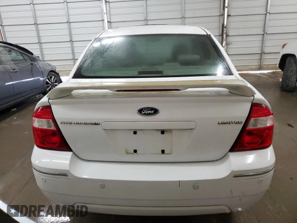2006 Ford Five Hundred Limited with VIN 1FAHP25166G169778, listed as a Copart auction lot 83111124 with 0 mi miles and Salvage Title. Bid and sale history available at carsss.com. Image 6.