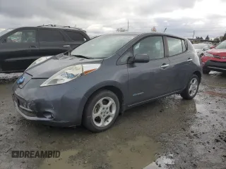 2013 Nissan LEAF S with VIN 1N4AZ0CP6DC406376, listed as a Copart auction lot 82255464 with 52,615 mi miles and Salvage Title. Bid and sale history available at carsss.com. Image 1.