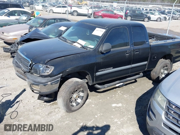 2001 Toyota Tundra SR5 with VIN 5TBRT34171S133199, listed as a IAAI auction lot 41677010 with 321,658 mi miles and . Bid and sale history available at DreamBid. Image 2.