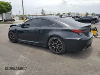 2023 Lexus RC F with VIN JTHDP5BC9P5008837, listed as a Copart auction lot 63483635 with 5,908 mi miles and Salvage title. Bid and sale history available at DreamBid. Image 2.